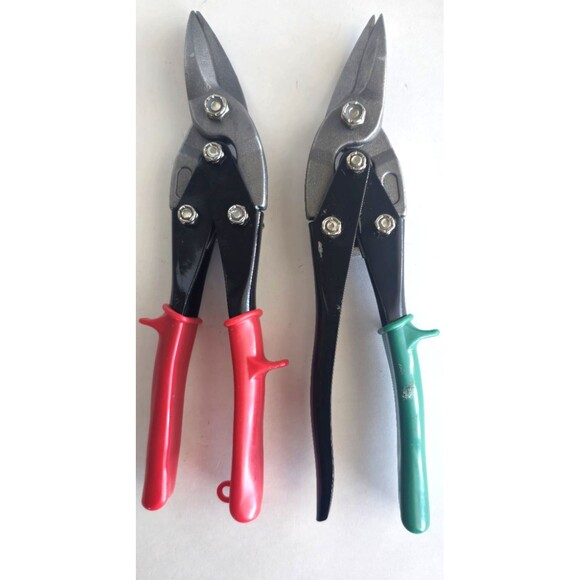Project Source Aviation Snips Steel Cutters for Precise Left & Right Set of 2 - Picture 2 of 4